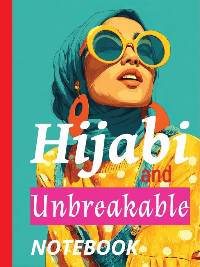 Hijabi and Unbreakable notebook cover by Adil Bhatti